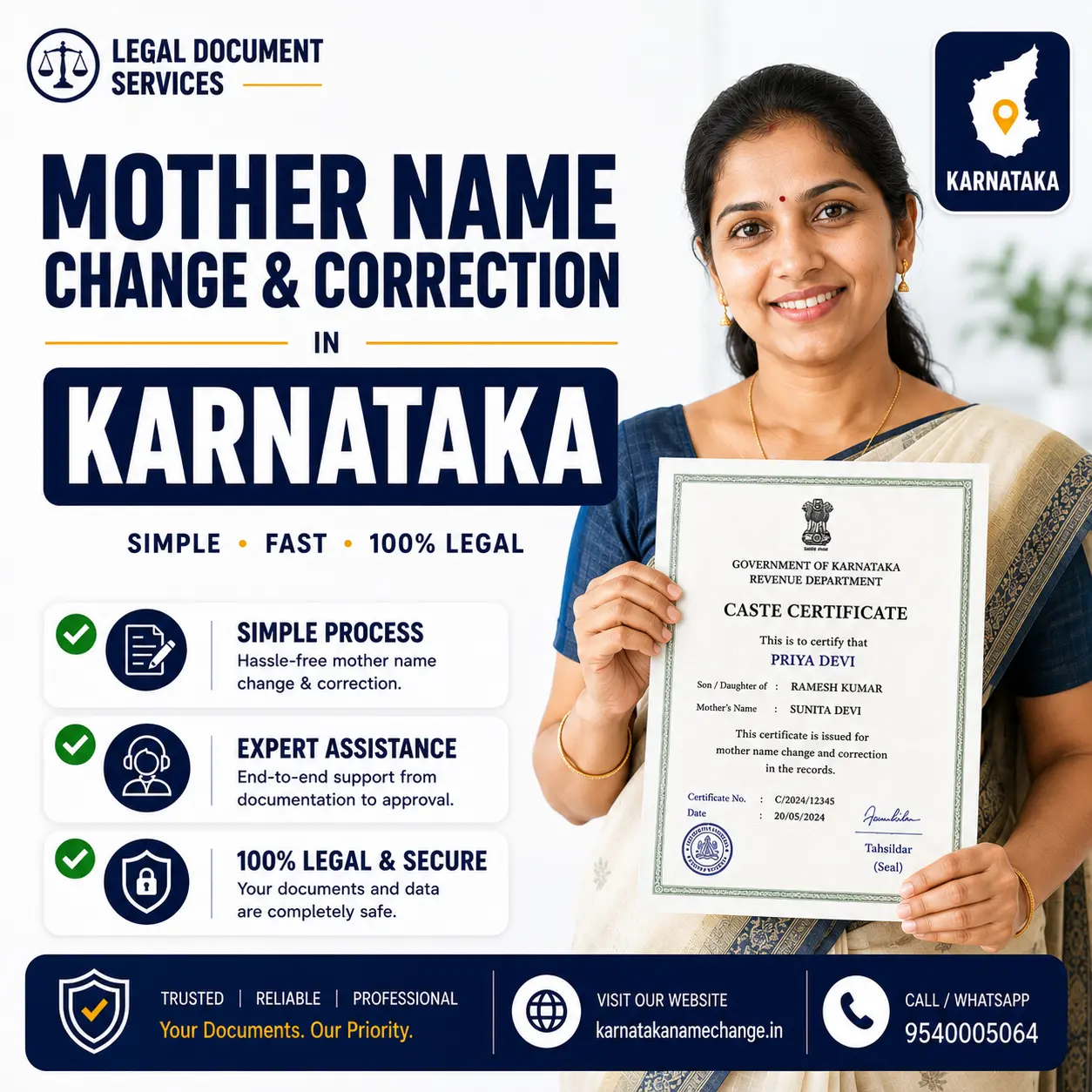 Mother name change and correction in Karnataka: the correct order across documents Mother name change and correction in Karnataka across marksheets, passport and birth certificate, corrected in the right order